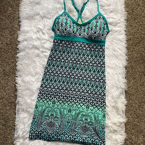 Athleta Shorebreak Swim Dress Swimwear Cover Up Knee Length Adjustable Straps XS - Picture 1 of 12